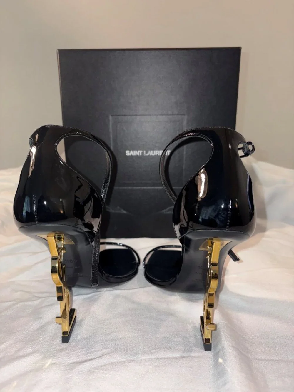 Saint Laurent Opyum 110 YSL Heel Sandals